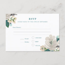 Golitly Floral Wedding RSVP Karte