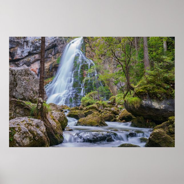 Golling Waterfall, Gollinger Wasserfall, Österreic Poster (Vorne)