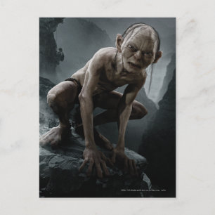 GOLLUM™ auf einem Felsen Postkarte