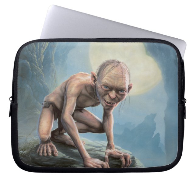 GOLLUM™ mit Mond Laptopschutzhülle (Vorderseite)