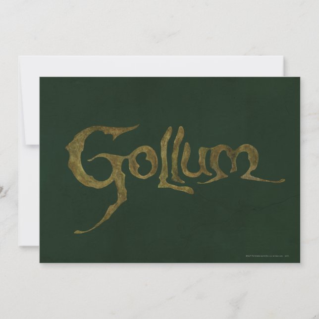GOLLUM™ Name - Texturiert (Vorderseite)