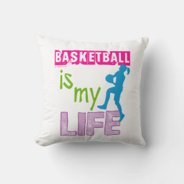 Golly Mädchen - Basketball ist mein Leben Kissen