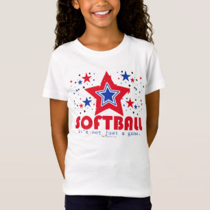 Golly Mädchen patriotischer USA-Stern-Softball T-Shirt