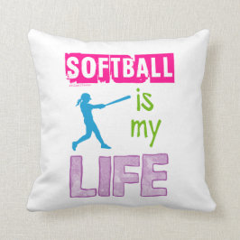 Golly Mädchen - Softball ist mein Leben Kissen