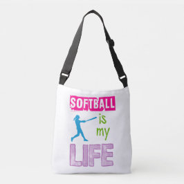 Golly Mädchen - Softball ist mein Leben Tragetaschen Mit Langen Trägern