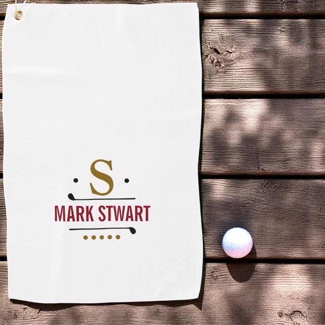 Golplayer Monogram Golfhandtuch (Von Creator hochgeladen)