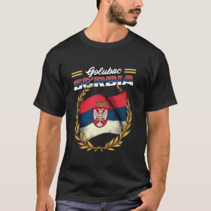 Golubac Serbien Souvenir Srbija Flag T-Shirt