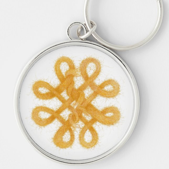 GOLZZELLTISCHER KNOT-Round-Premium-Schlüsselanhäng Schlüsselanhänger (Vorne)