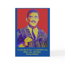 Gomez Addams Addams Family Halloween Blank Card