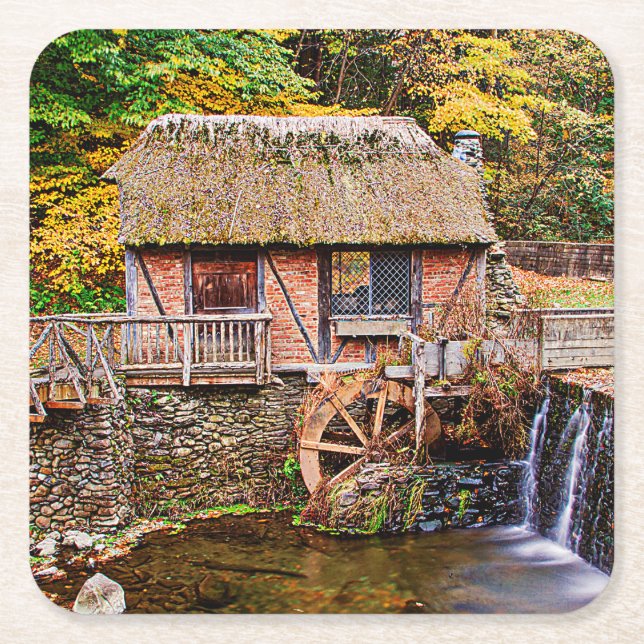 Gomez Mill Rechteckiger Pappuntersetzer (Vorderseite)