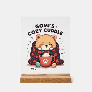 Gomis Cozy Cuddle Vintage Hunde-Decke Design Nicht Acrylschild