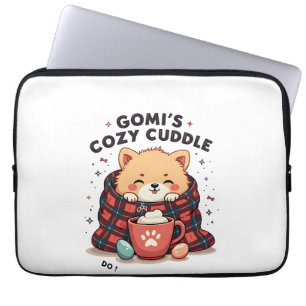 Gomis Cozy Cuddle Vintage Hunde-Decke Design Stör  Laptopschutzhülle