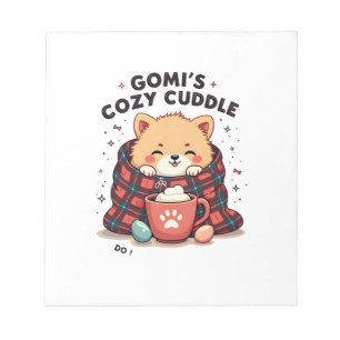 Gomis Cozy Cuddle Vintage Hundedecken-Design Störe Notizblock