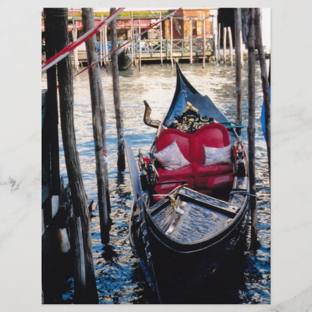 Gondel in Venedig, Italien (Vorderseite)
