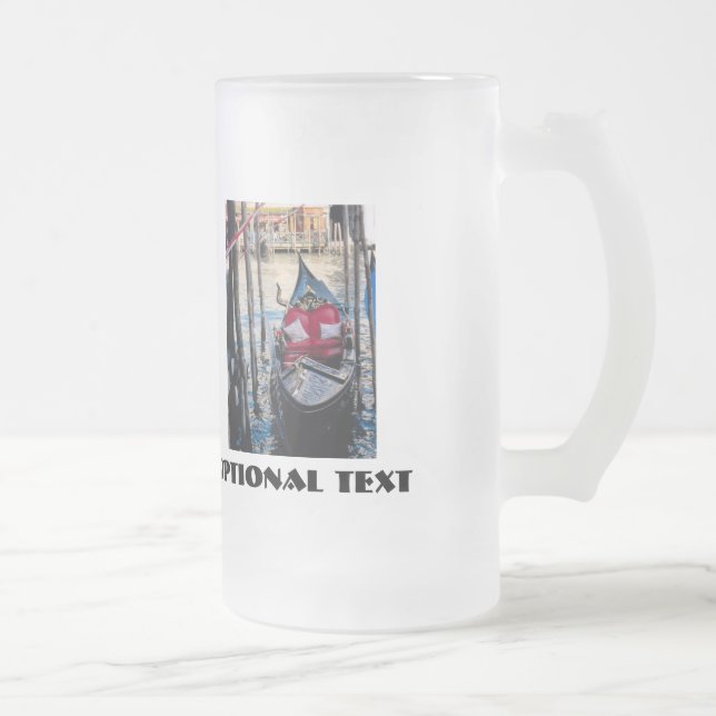 Gondel in Venedig, Italien Mattglas Bierglas (Rechts)