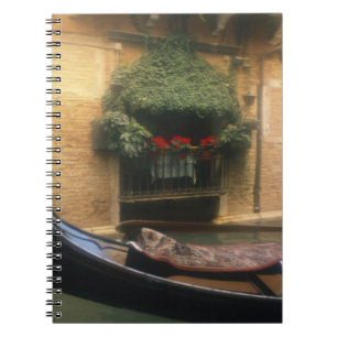 Gondel und Restaurant, Venedig, Venetien, Italien Notizblock