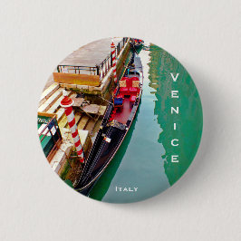Gondelboot - Venedig, Italien Button