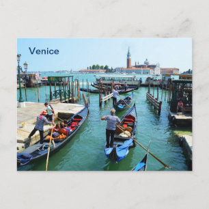 Gondelfahrt in Venedig Postkarte
