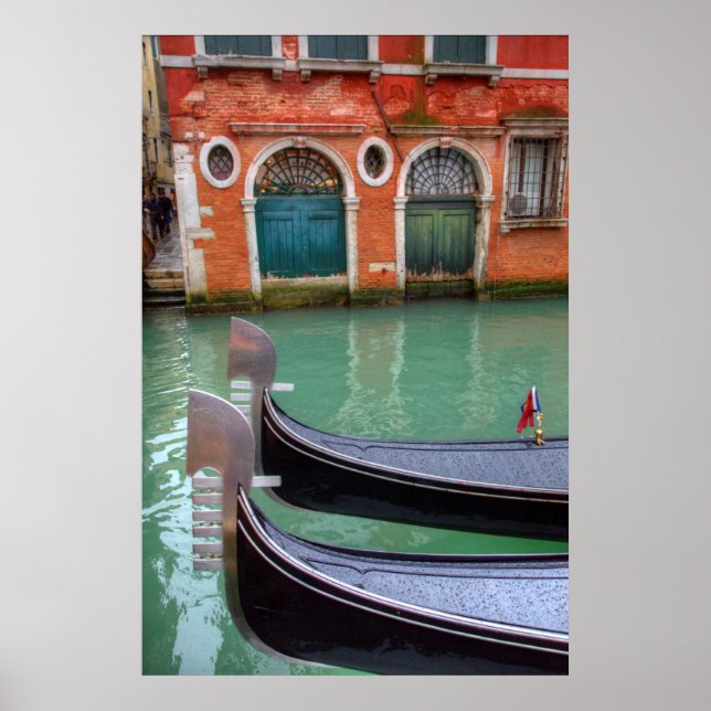 Gondeln am Canale Grande, Venedig Poster (Vorne)