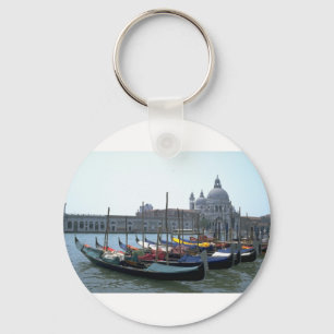 Gondeln im Canal Grande, Venedig, Italien Schlüsselanhänger