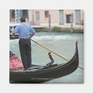 Gondeln im Kanal von Venedig Magnet