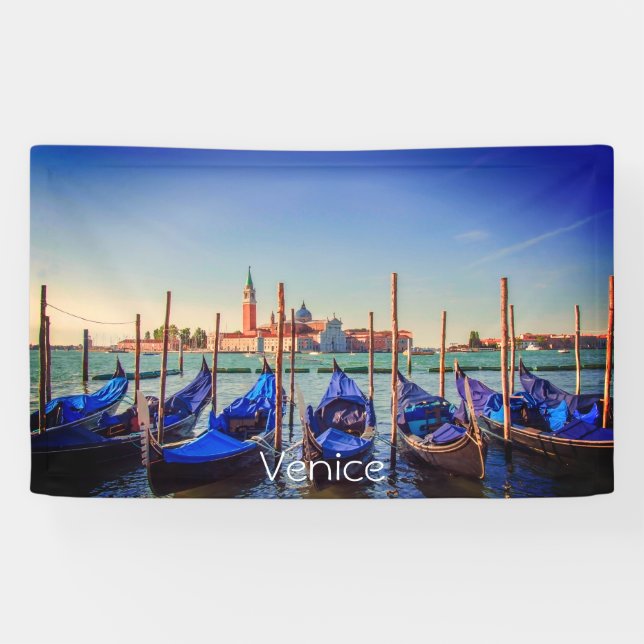 Gondeln in Venedig, Italien Banner (Horizontal)