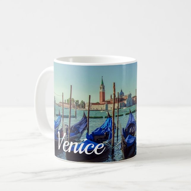 Gondeln in Venedig, Italien Kaffeetasse (Vorderseite Links)