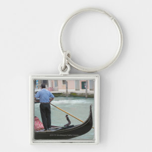 Gondeln in Venedig-Kanal Schlüsselanhänger