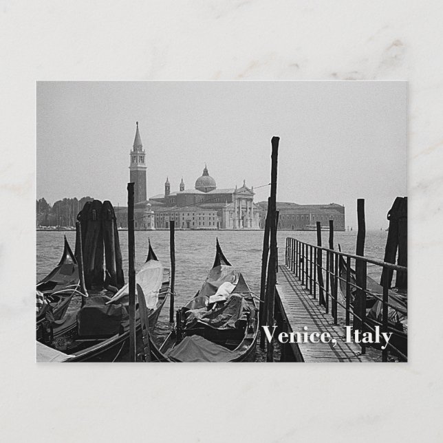 Gondeln in Venedig Postkarte (Vorderseite)