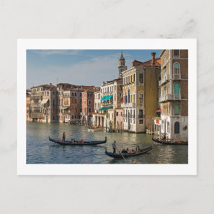 Gondeln und Paläste, Canal Grande, Venedig, Italie Postkarte