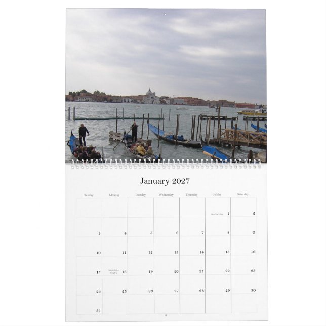Gondeln, Venedig, 2010 - besonders angefertigt Kalender (Jan 2027)