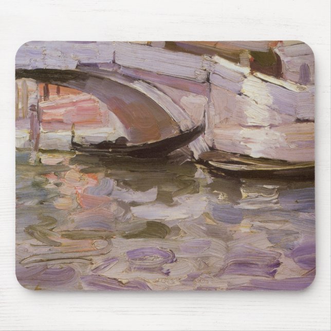 Gondeln von John Singer Sargent, Impressionismus A Mousepad (Vorne)