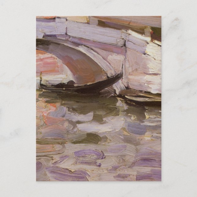 Gondeln von John Singer Sargent, Impressionismus A Postkarte (Vorderseite)