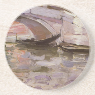 Gondeln von John Singer Sargent, Impressionismus K Sandstein Untersetzer