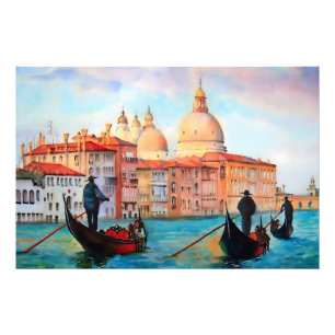 Gondeln von Venedig Fotodruck