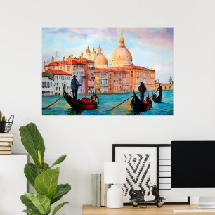 Gondeln von Venedig Poster