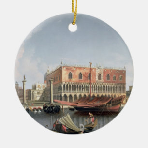Gondeln vor St. markiert Quadrat, Venedig Keramikornament