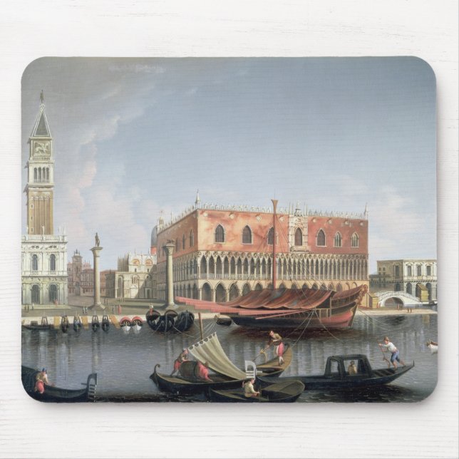 Gondeln vor St. markiert Quadrat, Venedig Mousepad (Vorne)