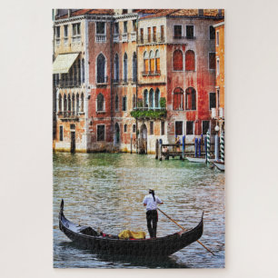 Gondola Auf dem Canal Grande Venedig Italien Reise Puzzle