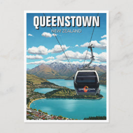 Gondola in Queenstown New Zealand Postkarte