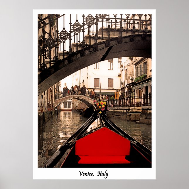 GONDOLA UNDER BRIDGE, Poster (Vorne)