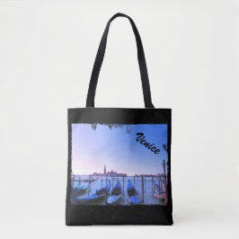 Gondolas in Venice - Black Bag