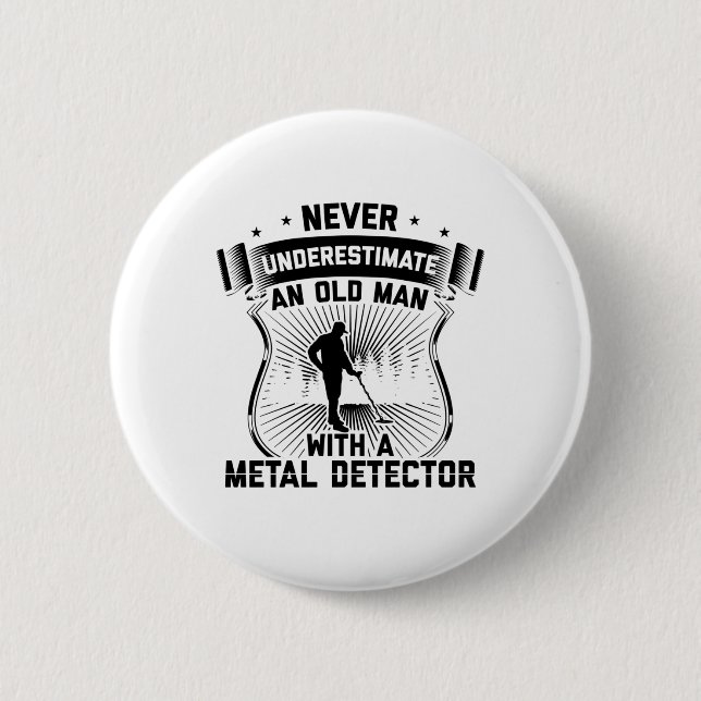 Gondolas | Treasure Hunt Metal Detector Gift Idee Button (Vorderseite)