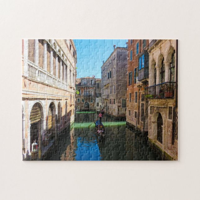 Gondolier in Venedig, Italien Puzzle (Horizontal)