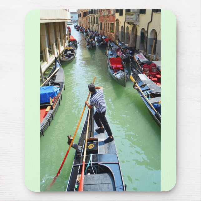 Gondolier in Venedig Mousepad (Vorne)