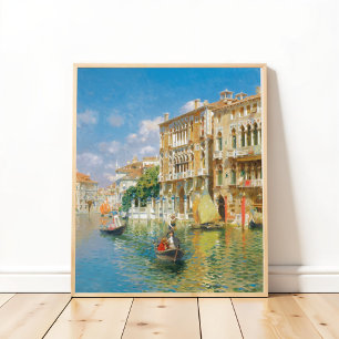 Gondolieri Venedig, Rubens Santoro Poster