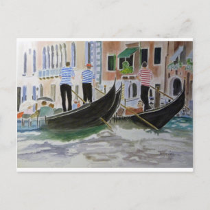 Gondoliers Italien Postkarte
