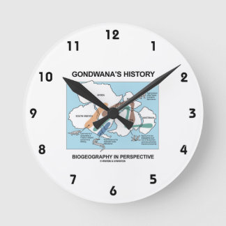 Gondwanas historische Biogeographie in Perspektive Runde Wanduhr