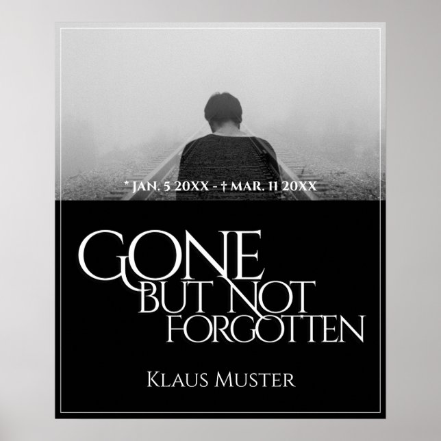 Gone, aber nicht vergessen - Dunkel Poster (Vorne)