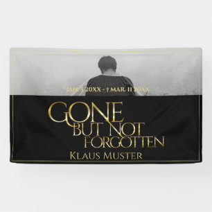 Gone, aber nicht vergessen - Dunkles Gold Banner